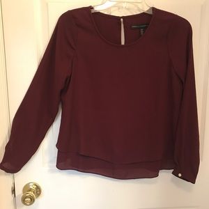 Burgundy blouse